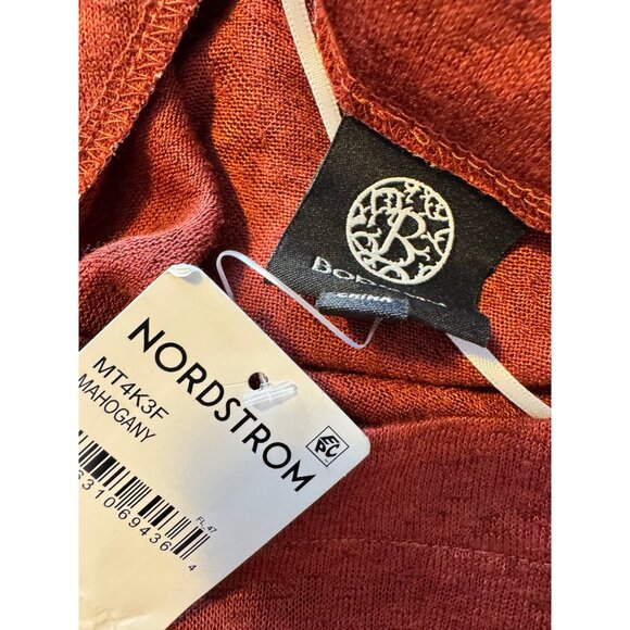 Bobeau Boat Neck Size Large Rushed Puff Short Sleeve Knit Stretch Top NWT - Picture 6 of 8